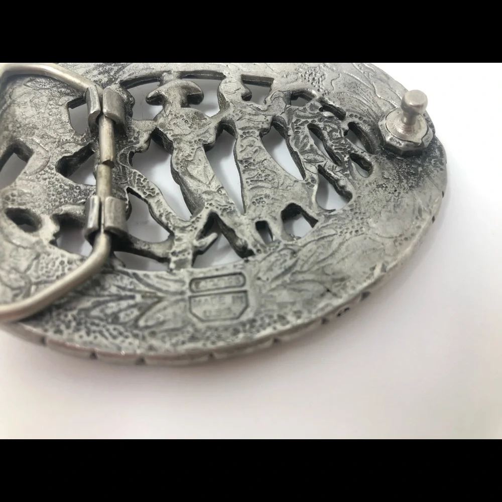 Vintage line dancing belt buckle western wear belt buckle
